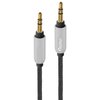Power Up! Braided Auxiliary Cable w/ Metal Ends 4ft Black 192-520219